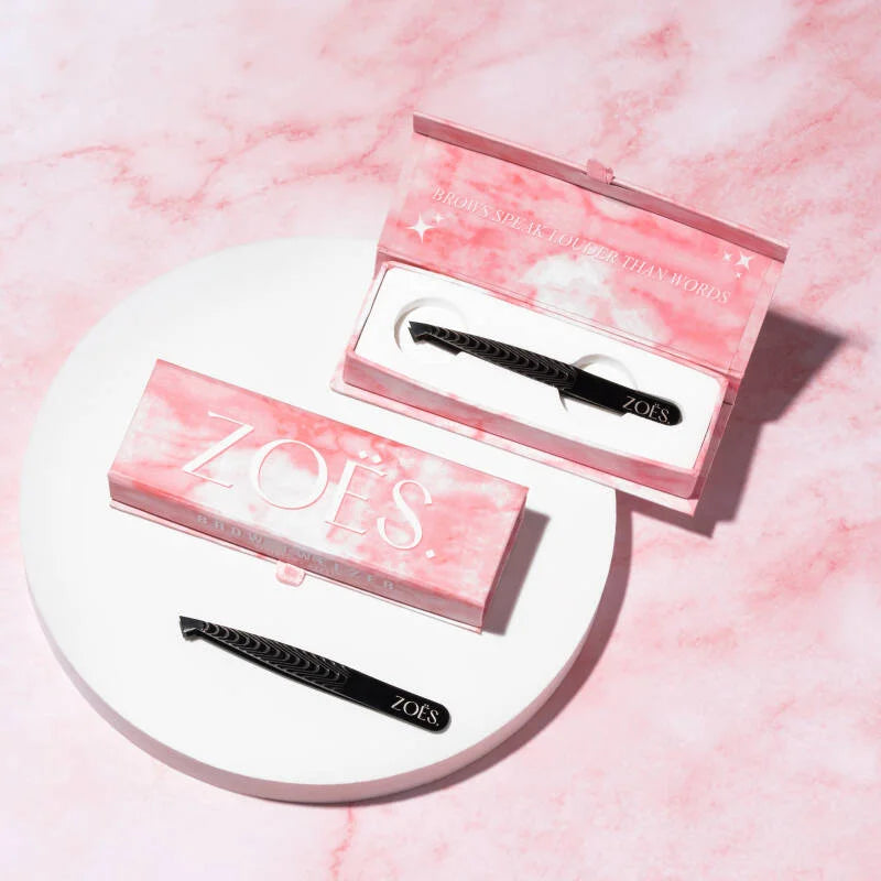 Brow Tweezer slanted point - Stainless steel
