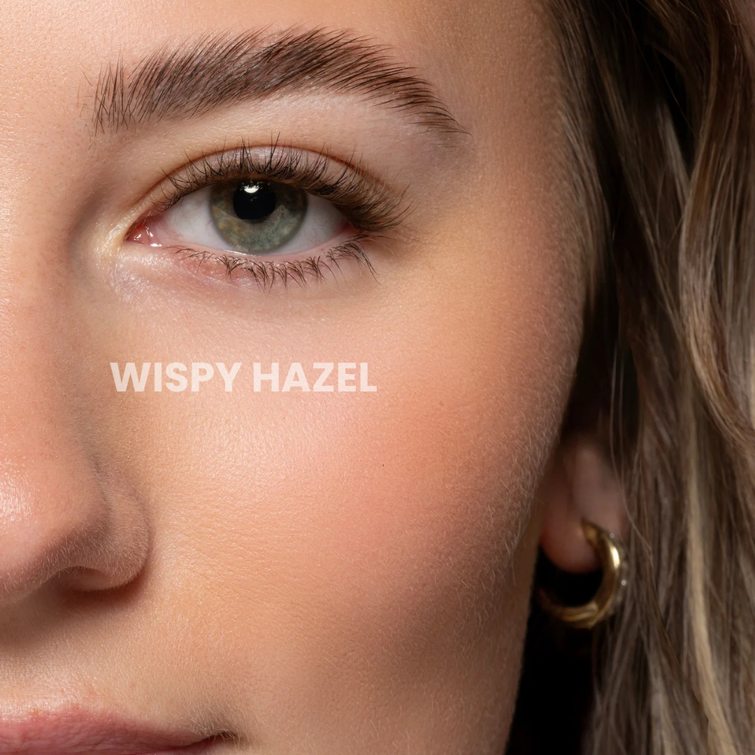 Press on lashes - Whispy Hazel (bruin/ Clear bond)